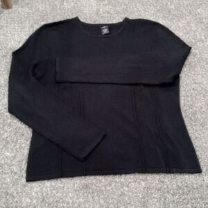 DD Collection Black Long Sleeve Sweater Size Medium
